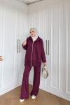 Kiraz Pantolon Takım Mürdüm 