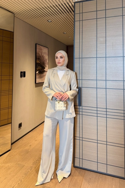Alice Pantolon Takım Bej