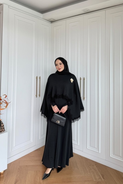 Aysel Elbise Siyah 