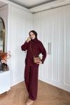 Gönül Pantolon Takım Bordo 