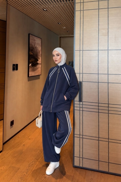 Melike Pantolon Takım Lacivert 