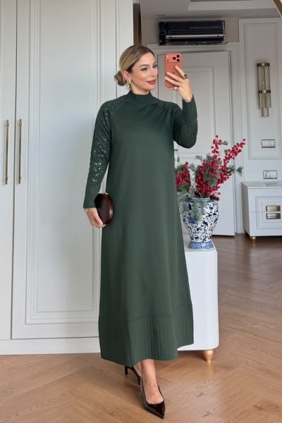 Yeşim Elbise Yeşil 