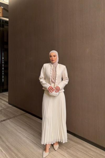Yakamoz Etekli Takım Pudra 