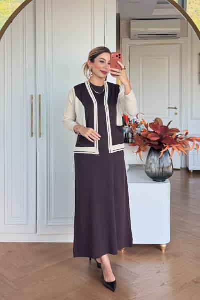 Zilan Elbise Takım Kahve