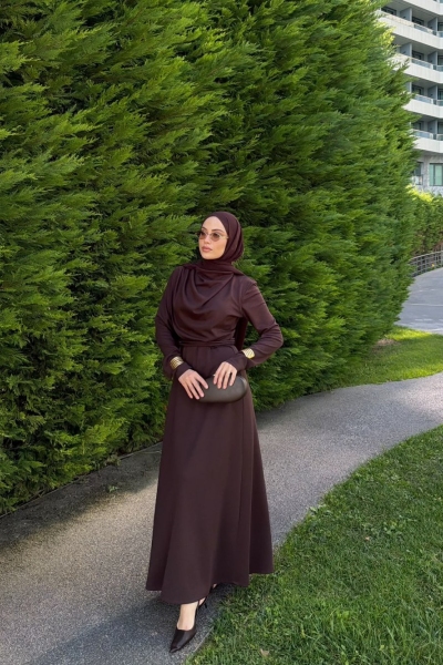 Ömür Elbise Kahve 