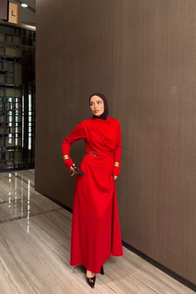 Ömür Elbise Kırmızı 