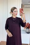 Sezen Elbise Takım Mürdüm
