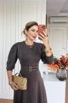 Filiz Elbise Açık Kahverengi 