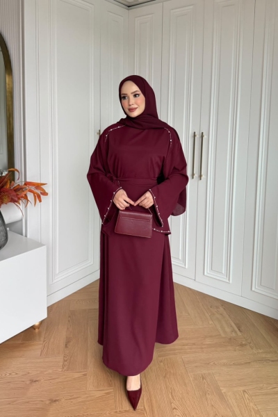 Bala Elbise Bordo 