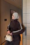 Azade Pantolon Takım Kahve 