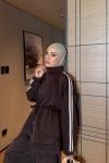 Azade Pantolon Takım Kahve 