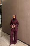 Benan Pantolon Takım Bordo 