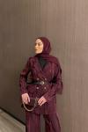 Benan Pantolon Takım Bordo 