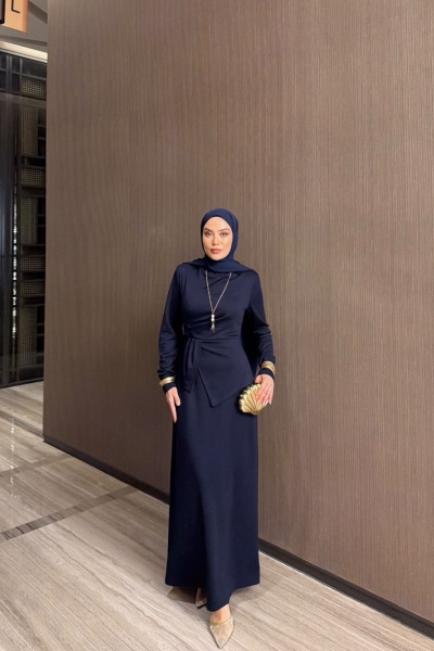 Armina Elbise Lacivert 