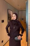 Armina Elbise Kahve 