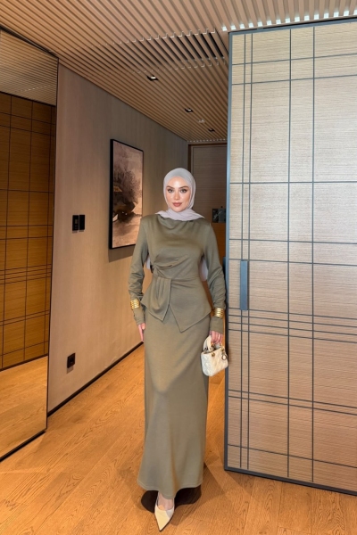 Armina Elbise Haki 