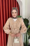 Gülben Elbise Camel