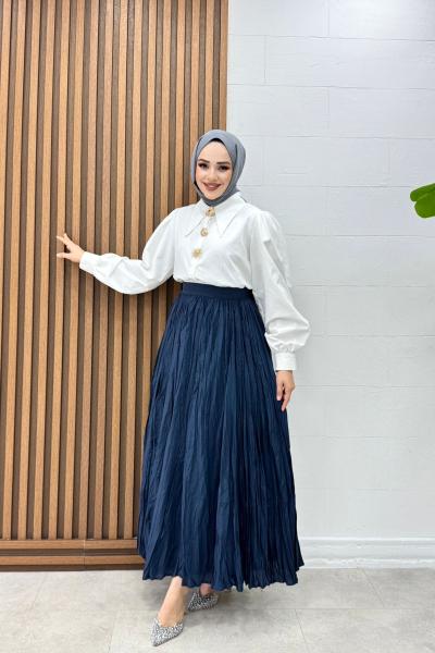 Rümeysa Etek Lacivert
