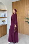 Sebiha Pantolonlu Takım Bordo