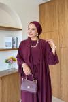 Sebiha Pantolonlu Takım Bordo