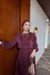Selin Etekli Takım Bordo